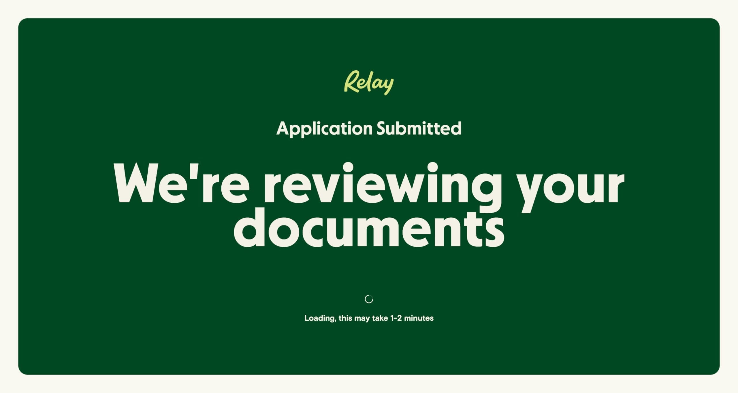 Registro Relay - Application submitted