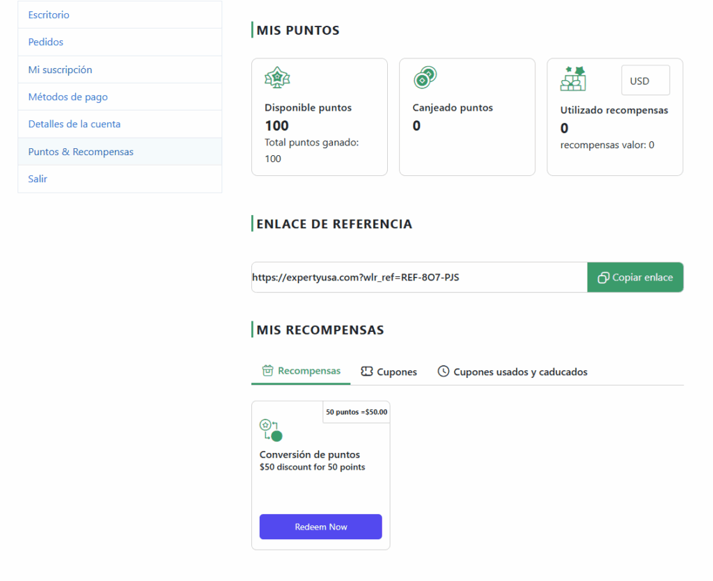 canje puntos